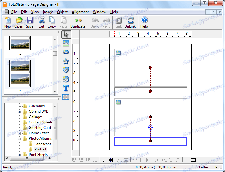 Foto designér v ACD FotoSlate