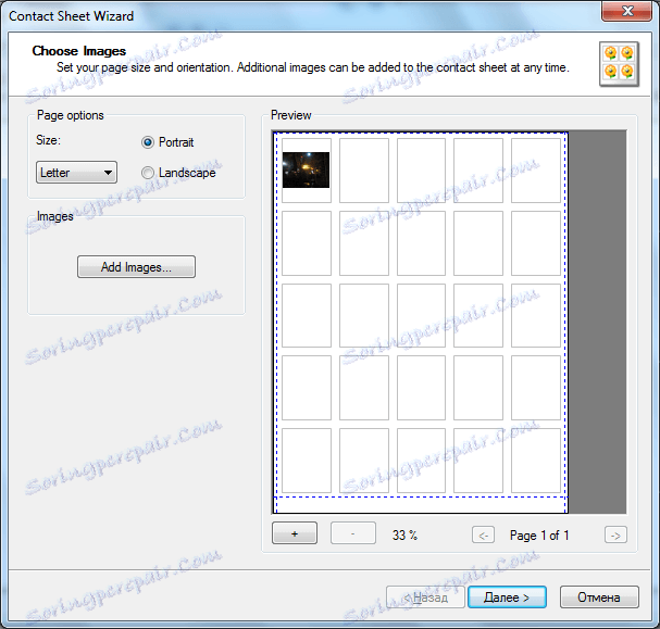 Průvodce kontakty aplikace ACD FotoSlate