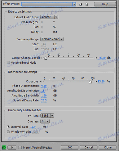izbrišite vokale v programu Adobe Audition