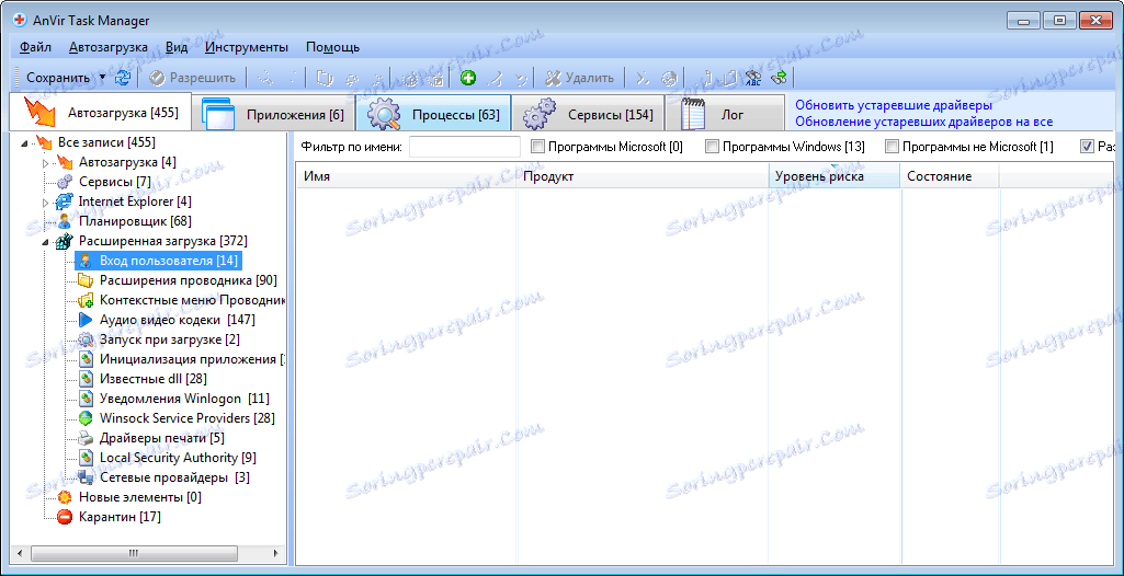 Автоматично създаване на резервно копие в мениджъра на задачите Anvir