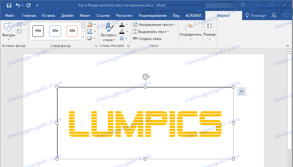 textová karta Formát v programe Word