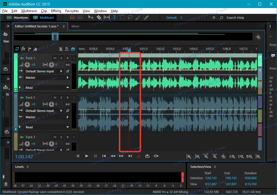 sledovanie zhody v službe Adobe Audition