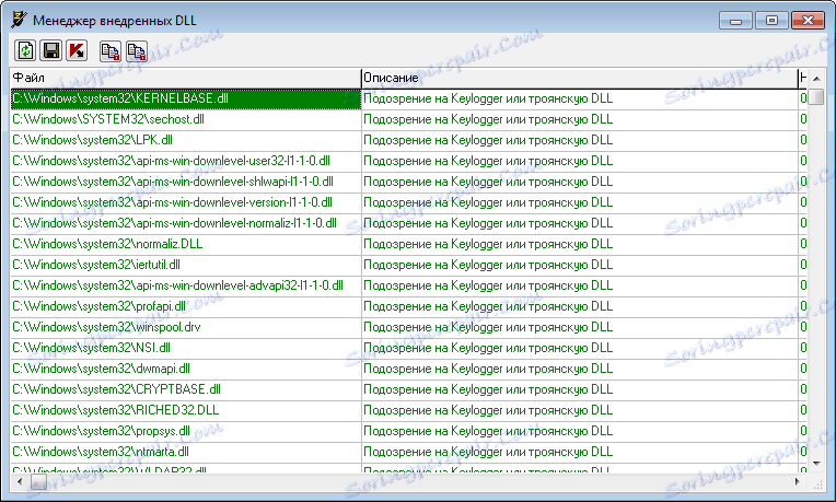 مدير DDL المدمجة في برنامج AVZ