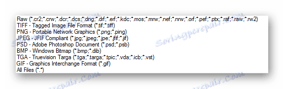 Podpora za slikovne formate za prenos na Benvista PhotoZoom Pro