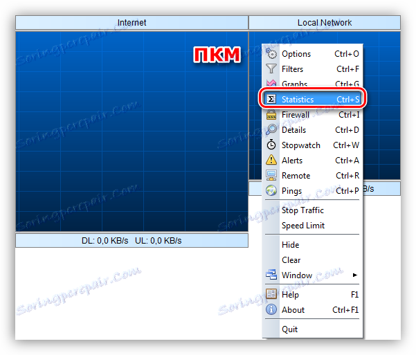 Позивање статистике саобраћаја у БВМетеру
