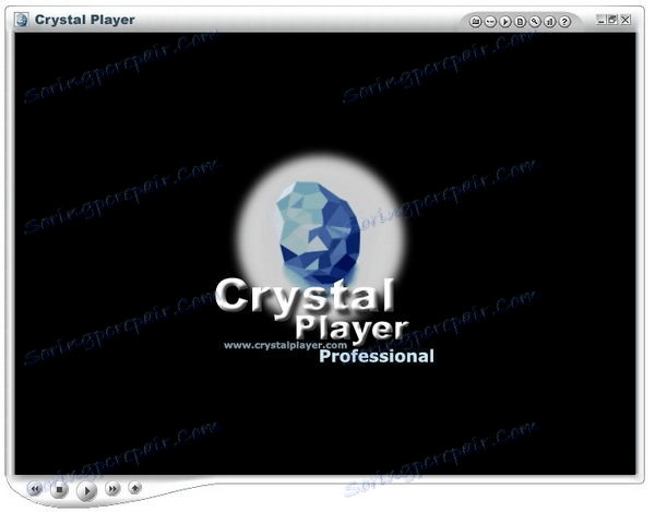Главното меню в CrystalPlayer