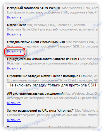 Chrome flags