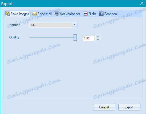Експортиране на готов колаж в CollageIt
