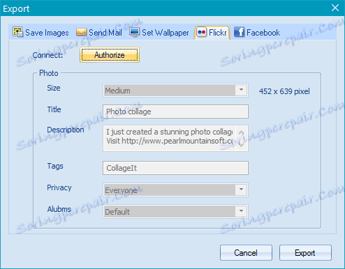 Изтеглете на Flickr в CollageIt