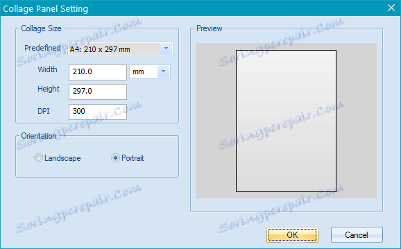 Опции за страница в CollageIt