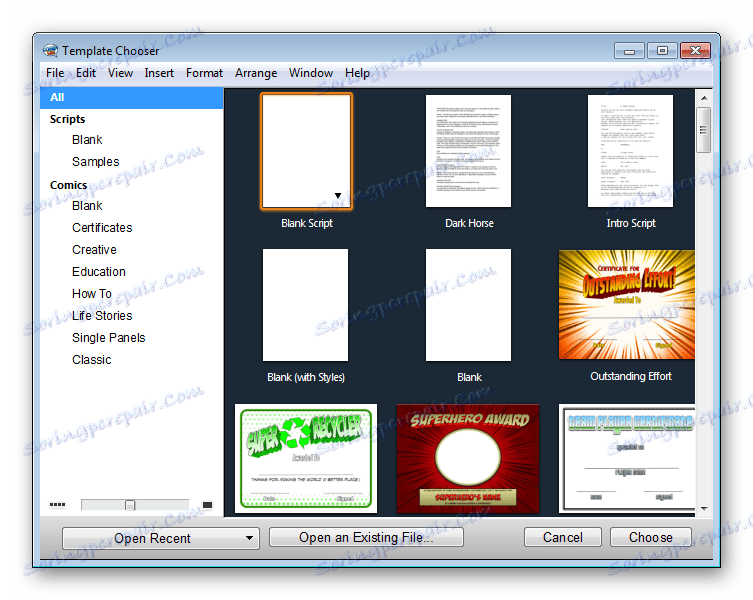 Закупуване на проекти за комикси
