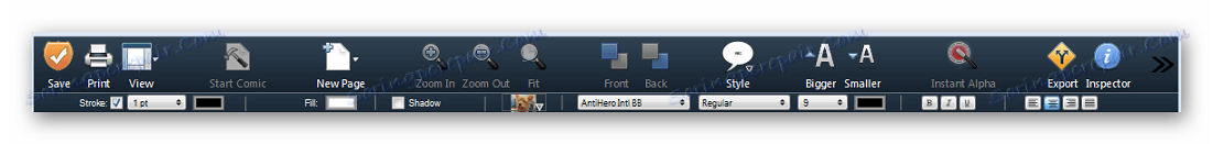 Комичен панел за контрол на живота
