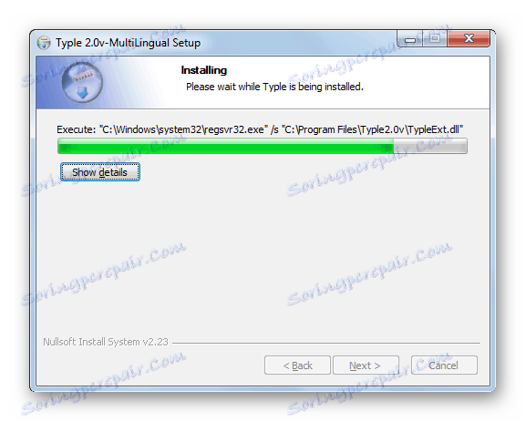 Postup inštalácie aplikácie v Typle Setup Wizard v systéme Windows 7