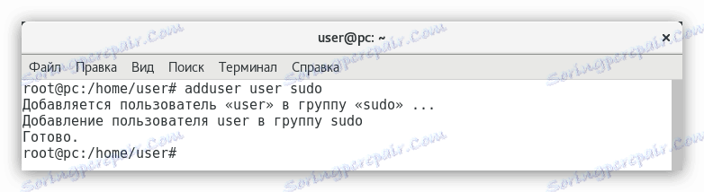 priradenie práv používateľovi na debianskom termináli