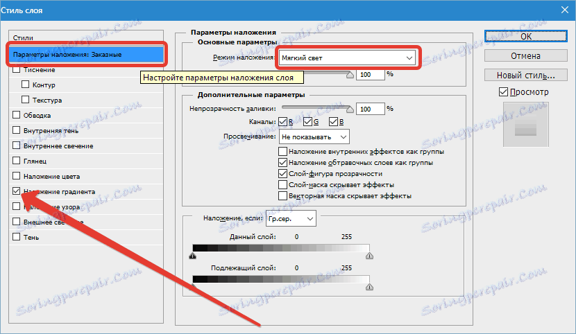 Slogi plasti v Photoshopu