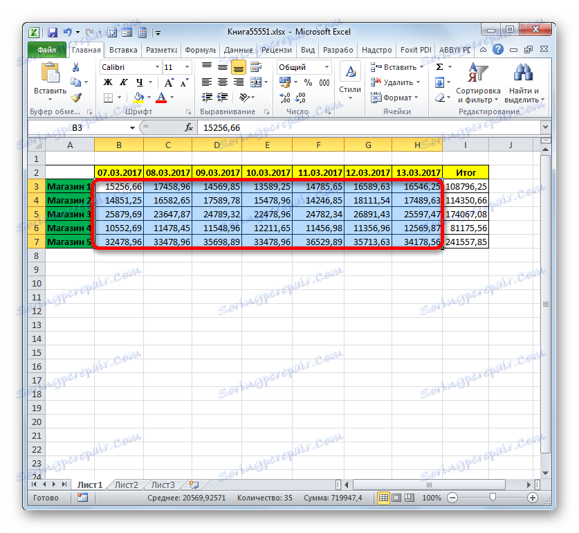 Избор в Microsoft Excel