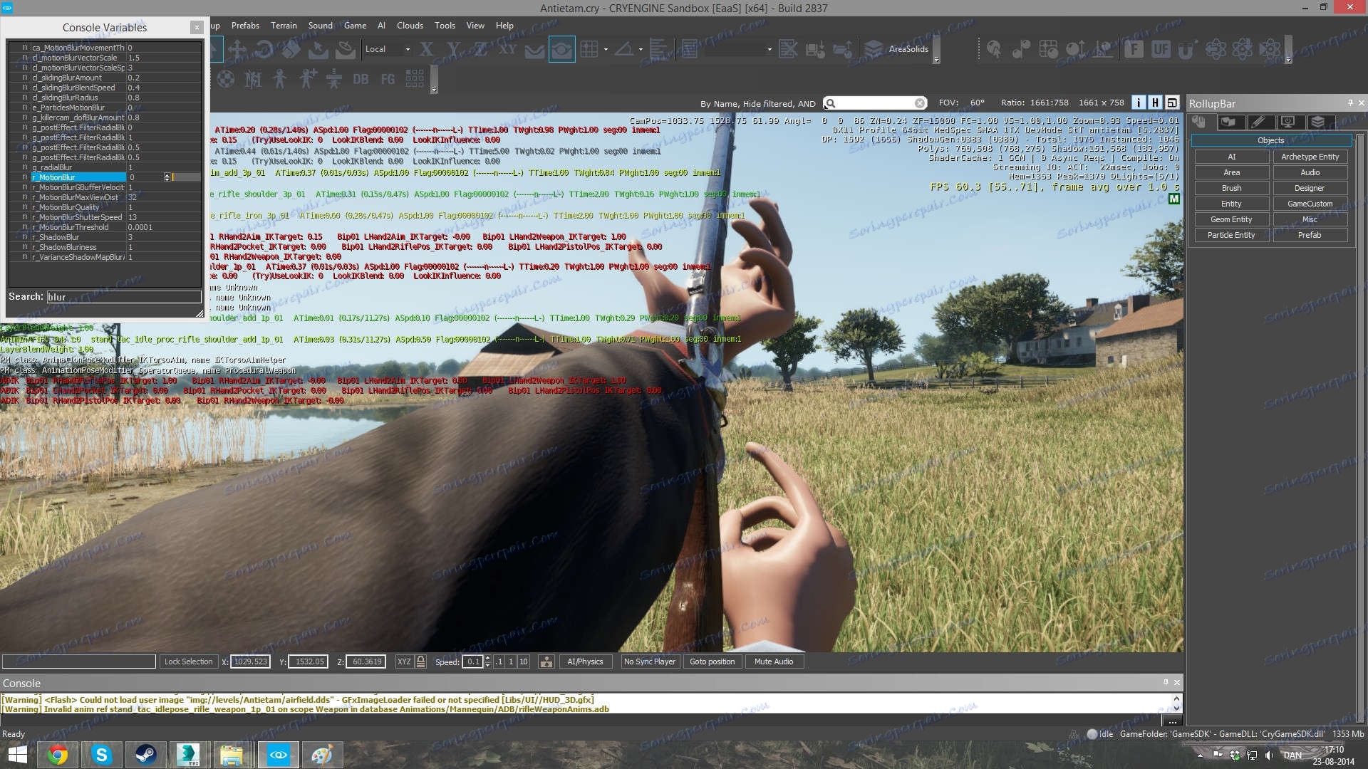 Manequen urednik CryEngine