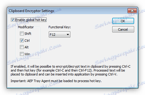 Шифроване на данни в клипборда в програмата Crypt4Free