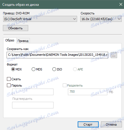 Tworzenie obrazu w DAEMON Tools Pro