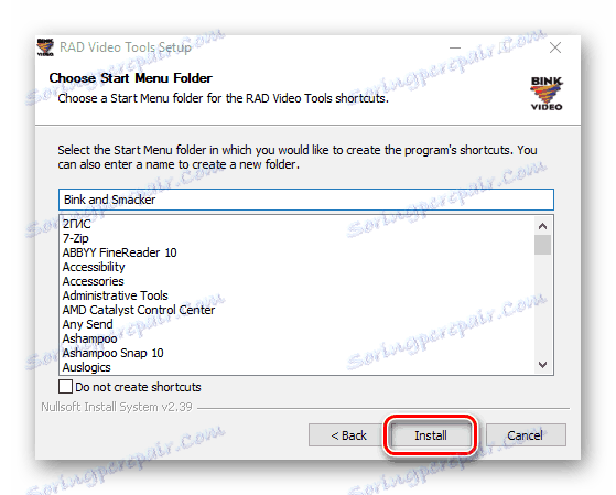 zagon programa RAD Video Tools