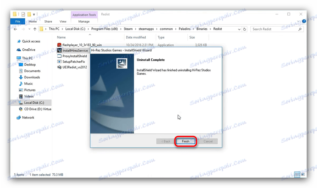 Dokončete odstranění InstallHiRezService k opravě qt5webkitwidgets