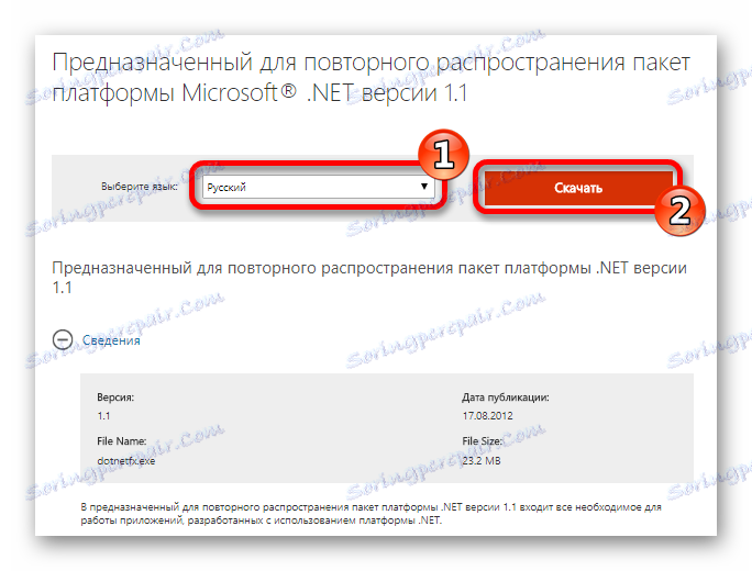 Microsoft .NET Framework 1.1 na stiahnutie