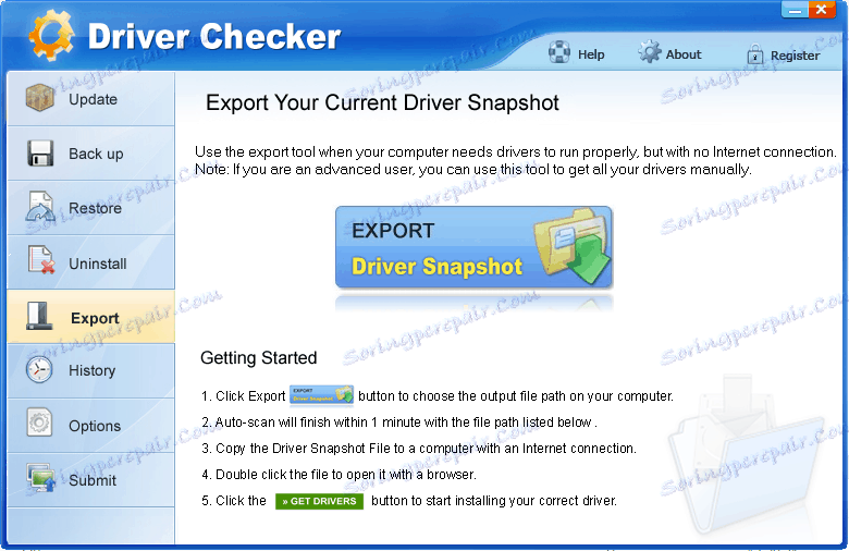 Експортиране в Checker Driver