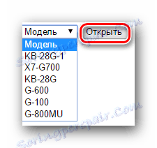 Посочете модела на клавиатурата