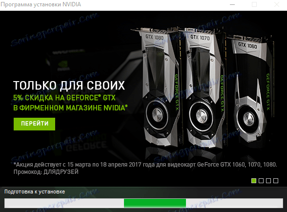 Okno před instalací nVidia