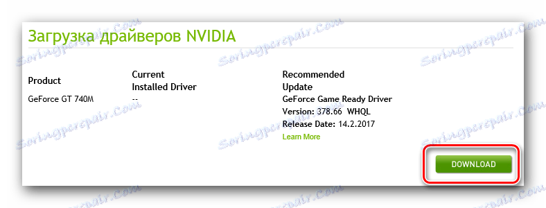 Výsledek automatického vyhledávání ovladačů