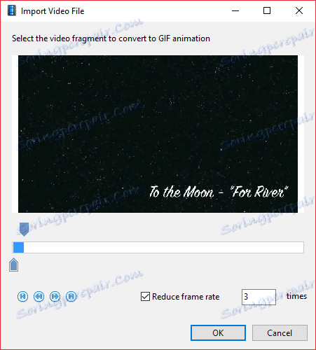 Animacija s videozapisa u programu Easy GIF Animator