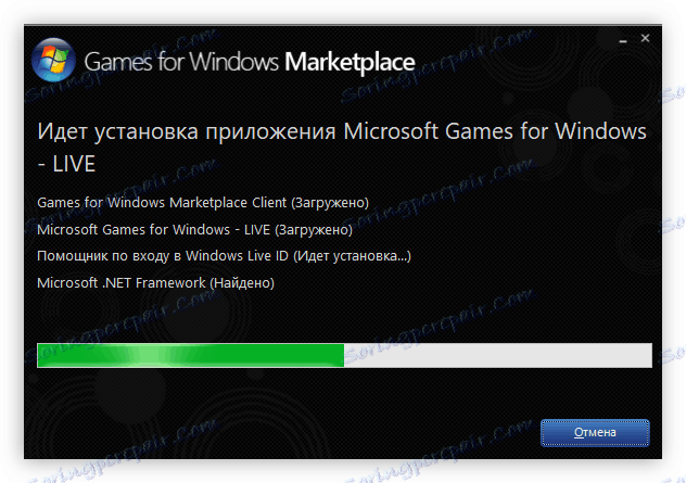 инсталационен процес за всички компоненти на игрите за Windows Live
