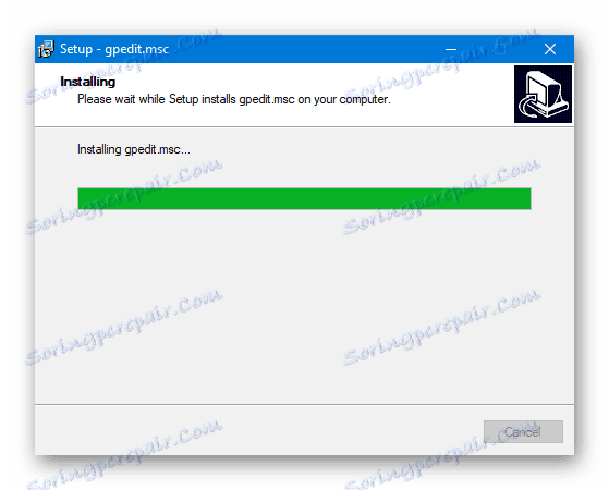 Postopek namestitve gpedit v operacijskem sistemu Windows 10