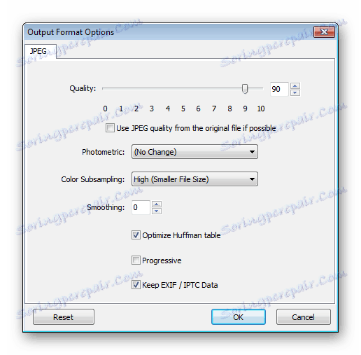 Nastavitev oblike FastStone Photo Resizer