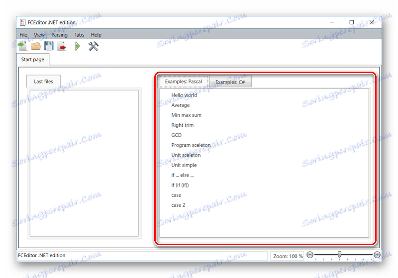Przykłady Pascala w FCEditr