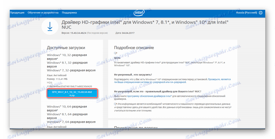 Downloads на драйвери на Intel