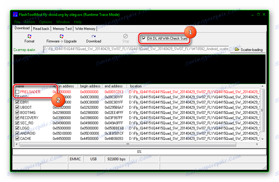Fly IQ4415 Era Style 3 FlashToolMod DA DL ALL With Checksum Preloader