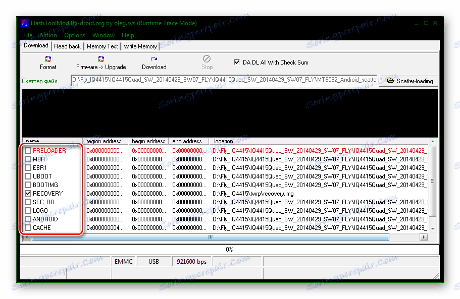 Fly IQ4415 Era Style 3 Прошивка TWRP отметка только возле Recovery