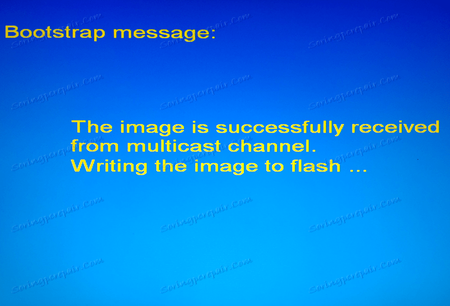 MAG 250 BIOS Bootstrap message Písanie obrazu na blikanie