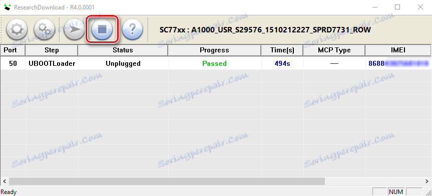 VýskumDownload tlačidlo zastavenia