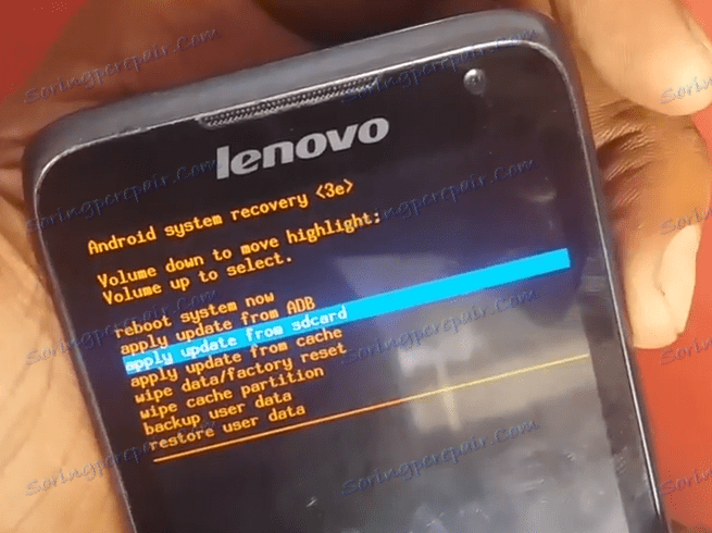 Vylepšení nativní verze Lenovo A526 se provádí aktualizací ze sdcard