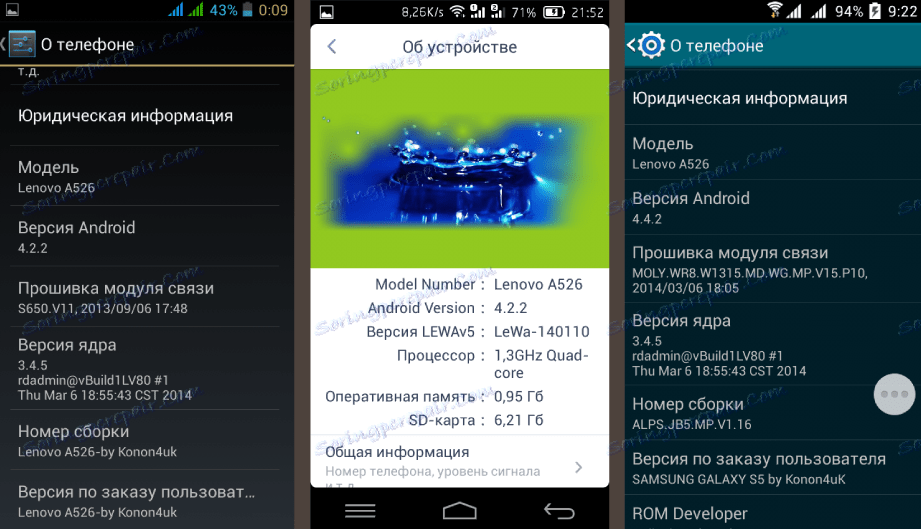 Vlastní firmware Lenovo A526