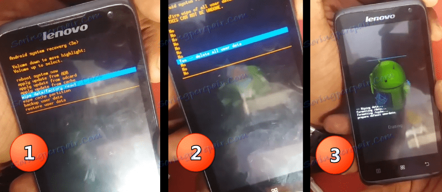Vyčištění cache Lenovo A526 a datum obnovení továrního nastavení