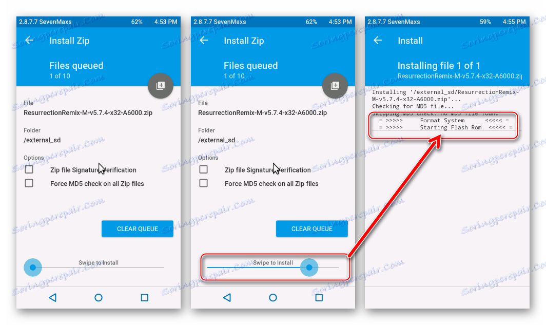 Lenovo A6000 TWRP установка кастомных прошивок начало, прогресс