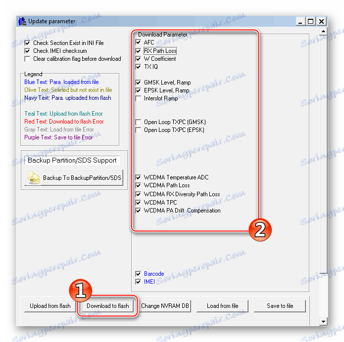 Lenovo P780 MAUIMeta 3G восстановление в окне Update parameter завершено