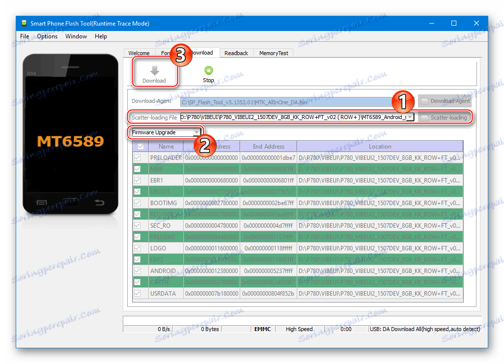 Lenovo P780 установка кастома VIBE UI 2.0 через Flash Tool в режиме Firmware Upgrade