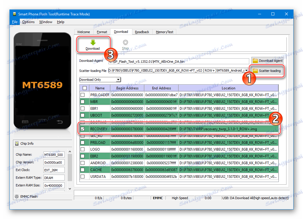 Lenovo P780 Flash Tool Прошивка кастомного рекавери TWRP