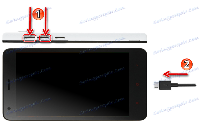 Xiaomi Redmi 2 zažene v načinu QDLOADER (prenos)