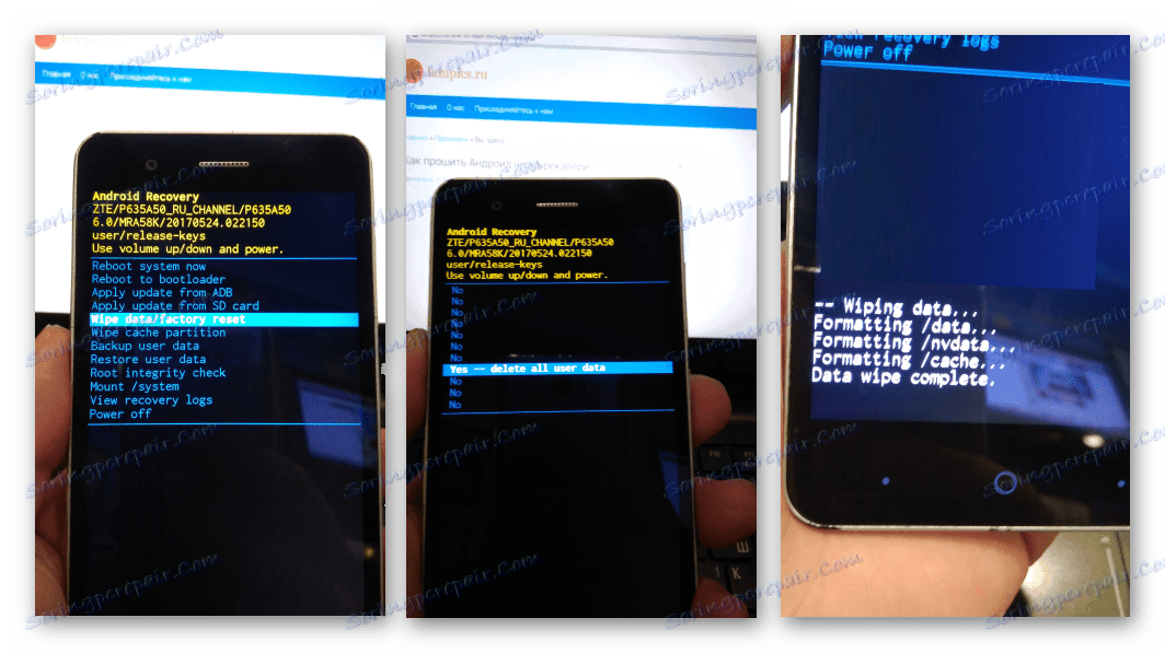 Zaščitne predelne plošče ZTE Blade A510 v tovarniškem okrevanju