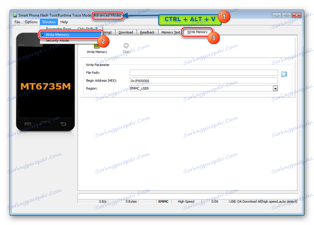 ZTE Blade A510 SP Flash orodje Napredno napajalni pomnilnik